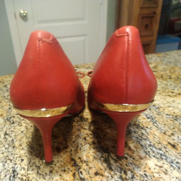 Louise et Cie LO-JORDYNA Women's LAVISH SHEEP NAPPA LEATHER PUMPS - Size 7M RED - Picture 11 of 12